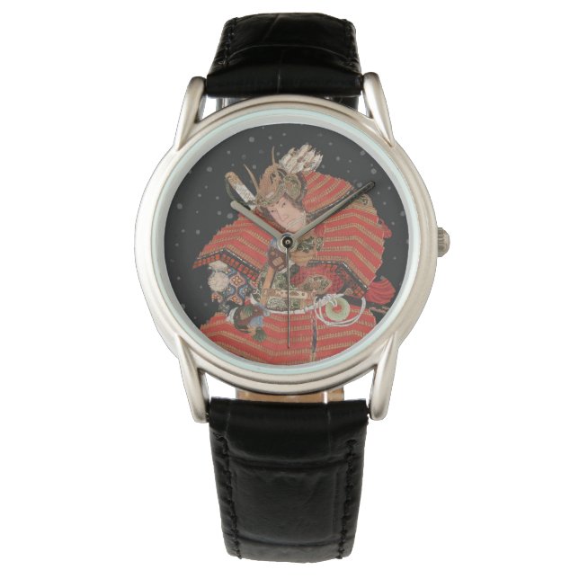 Samurai Warrior Vintage Japanese Art Watch (Front)