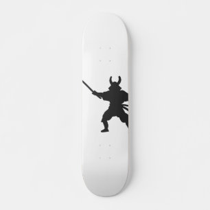 Samurai Warrior with sword - Choose back color Skateboard