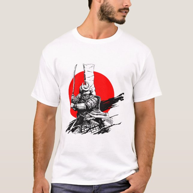 samurai warrior with sword T-Shirt (Front)