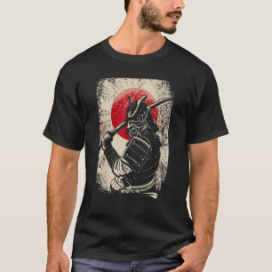 Samurai with japanese samurai and samurai bushido T-Shirt