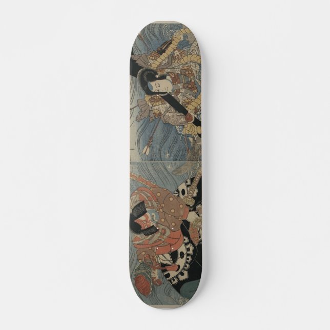 Samurai with Large Sword and Anchor circa 1815 Skateboard (Front)