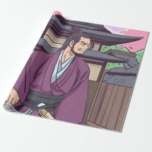 samurai wrapping paper