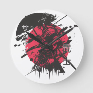 Samuri Style Round Clock