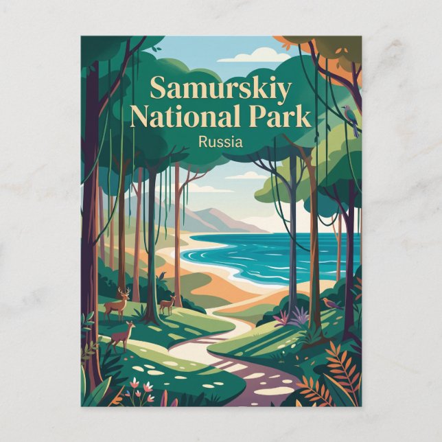 Samurskiy National Park Russia Postcard (Front)