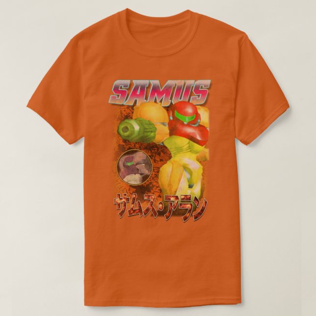 Samus Melee Vintage Bootleg Rapper T-Shirt (Design Front)