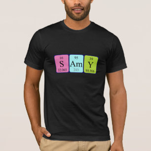 Samy periodic table name shirt