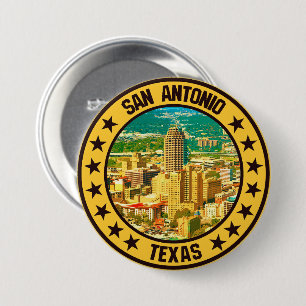 San Antonio                                        7.5 Cm Round Badge