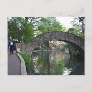 San Antonio Bridges Riverwalk Postcard