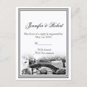 San Antonio Destination Wedding RSVP Postcard