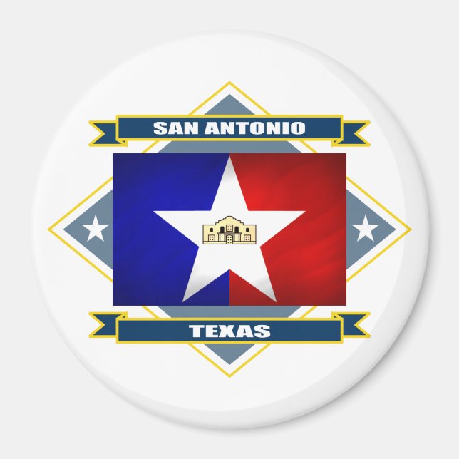 San Antonio Diamond Magnet (Front)