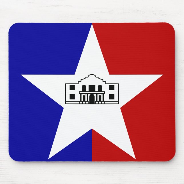 San Antonio Flag Mouse Pad (Front)