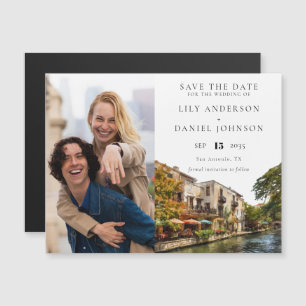 San Antonio Photo Wedding Save The Date Magnetic Invitation