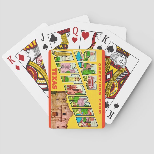 San Antonio Postcard Playing Cards (Back)