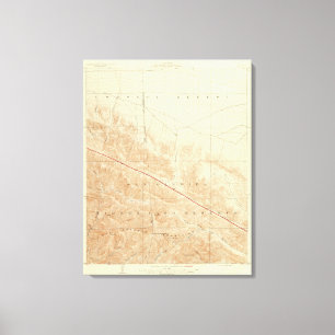 San Antonio quadrangle showing San Andreas Rift Canvas Print