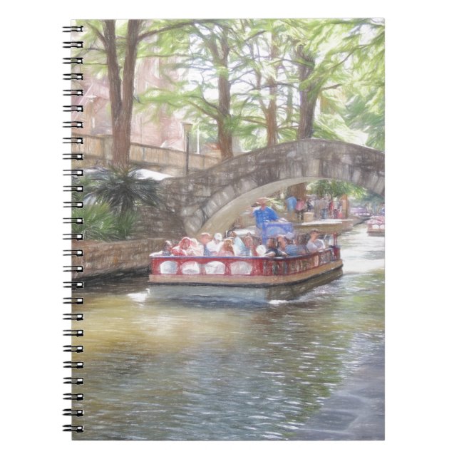 San Antonio River Walk Spiral Notebook (Front)