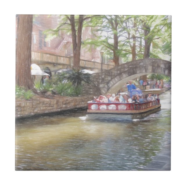 San Antonio River Walk Tile (Front)