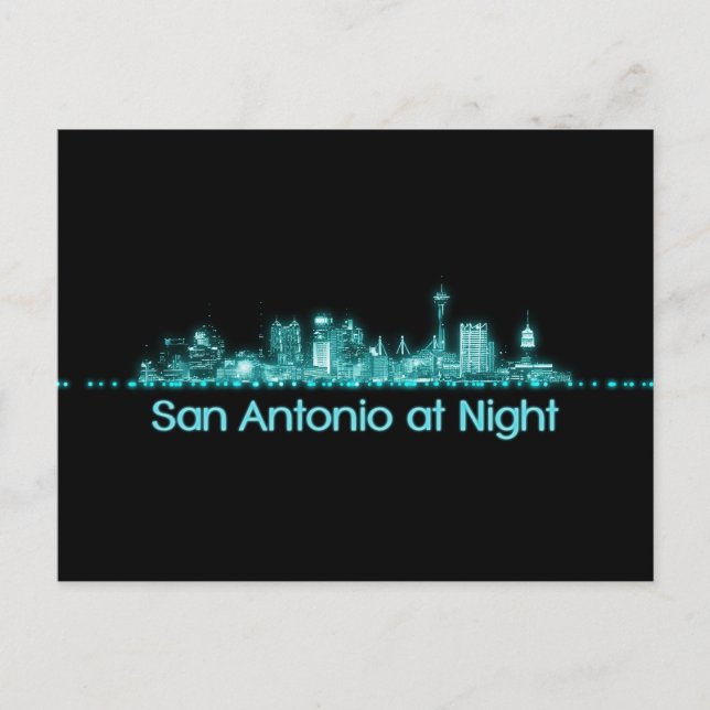 San Antonio Skyline Postcard (Front)