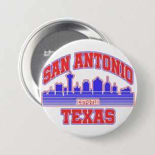San Antonio,Texas 7.5 Cm Round Badge