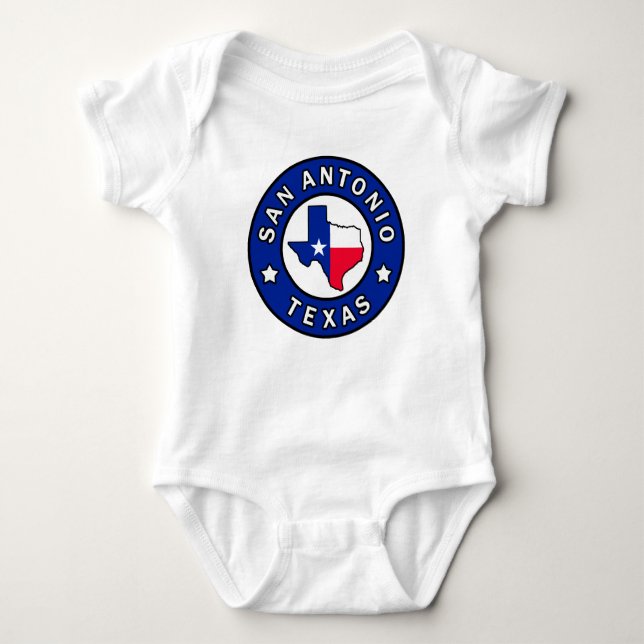 San Antonio Texas Baby Bodysuit (Front)