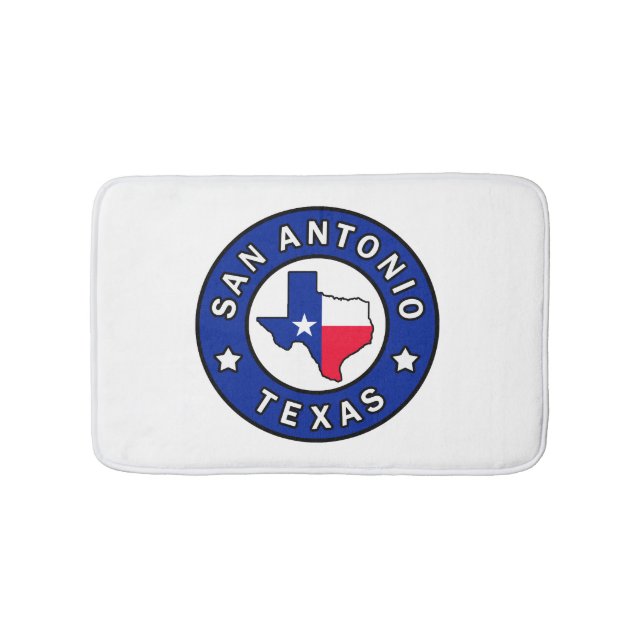 San Antonio Texas Bath Mat (Front)