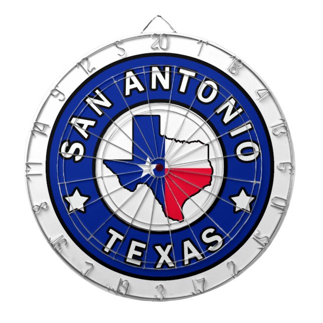 San Antonio Texas Dartboard (Front)