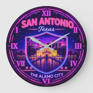 San Antonio Texas Landmark Large Clock