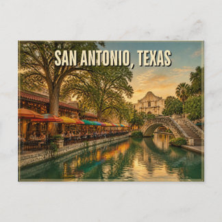 San Antonio Texas Postcard