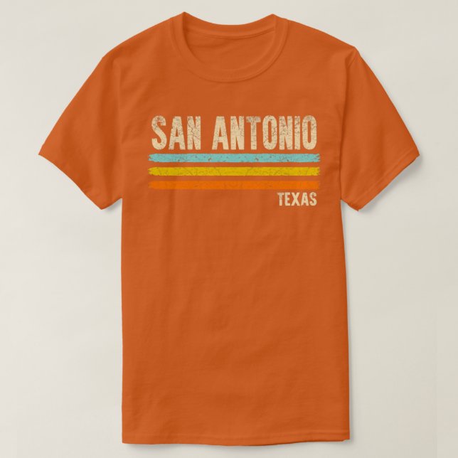 San Antonio Texas Retro T-Shirt (Design Front)