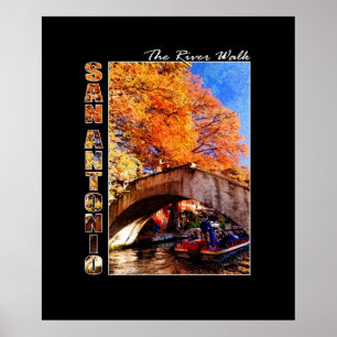 San Antonio, Texas: River Walk Bridge Poster