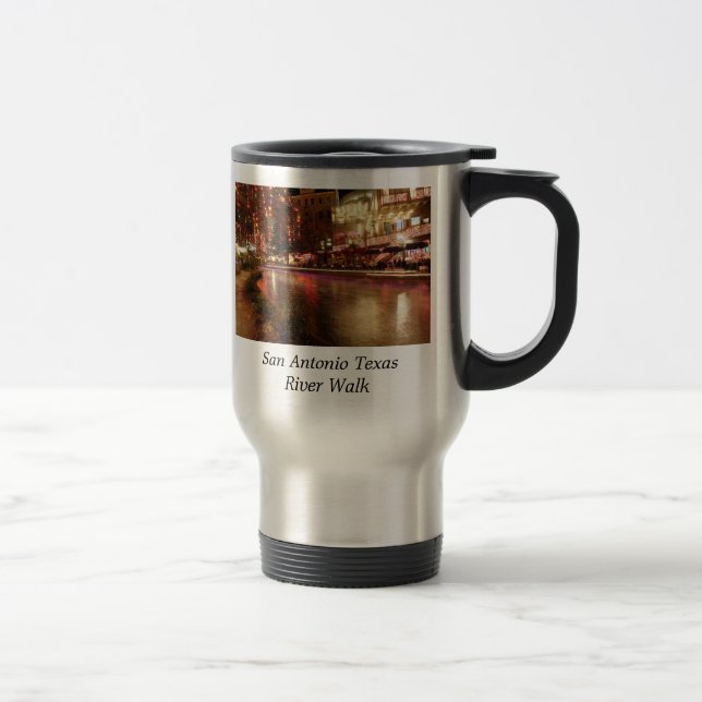 San Antonio Texas River Walk Travel Mug (Right)