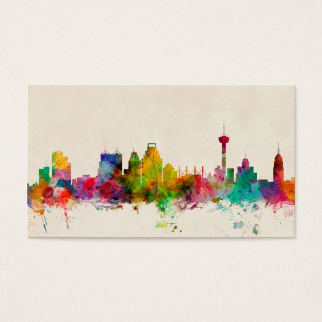 San Antonio Texas Skyline Cityscape (Front)