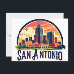 San Antonio Texas skyline Postcard<br><div class="desc">Show off your love for San Antonio with this striking San Antonio Skyline design! Featuring a detailed illustration of the city’s most iconic buildings and architectural landmarks, this black and white cityscape captures the unique spirit of San Antonio, Texas. Perfect for locals, travelers, or anyone who cherishes this vibrant city....</div>