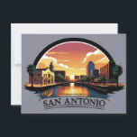 San Antonio Texas skyline Postcard<br><div class="desc">Show off your love for San Antonio with this striking San Antonio Skyline design! Featuring a detailed illustration of the city’s most iconic buildings and architectural landmarks, this black and white cityscape captures the unique spirit of San Antonio, Texas. Perfect for locals, travelers, or anyone who cherishes this vibrant city....</div>