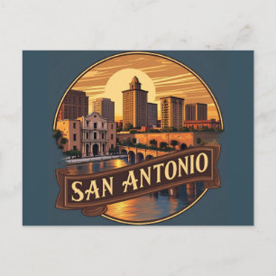 San Antonio Texas skyline Postcard