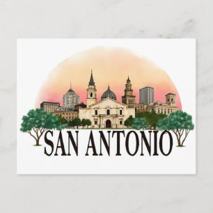 San Antonio Texas skyline Postcard