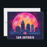 San Antonio Texas skyline Postcard<br><div class="desc">Show off your love for San Antonio with this striking San Antonio Skyline design! Featuring a detailed illustration of the city’s most iconic buildings and architectural landmarks, this black and white cityscape captures the unique spirit of San Antonio, Texas. Perfect for locals, travelers, or anyone who cherishes this vibrant city....</div>