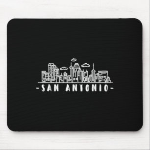 San Antonio Texas Skyline Tx Pride Mouse Pad