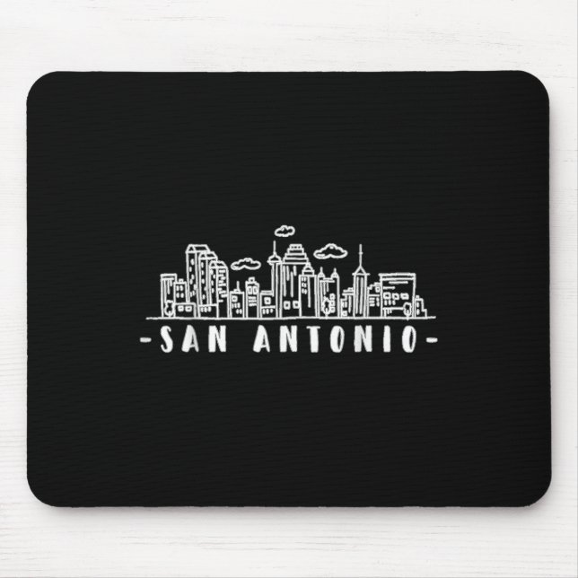 San Antonio Texas Skyline Tx Pride  Mouse Pad (Front)