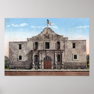 San Antonio Texas The Alamo Poster