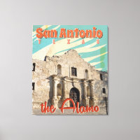 San Antonio, Texas, The Alamo Travel Poster