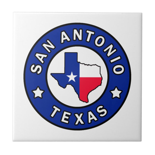 San Antonio Texas Tile (Front)