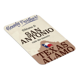 San Antonio texas vintage travel poster Magnet
