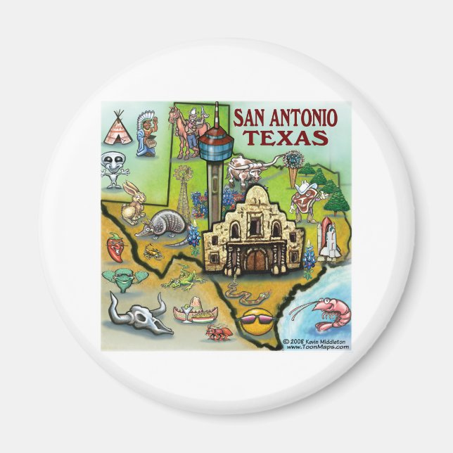 San Antonio TX Magnet (Front)
