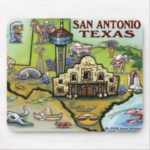 San Antonio TX Mouse Pad