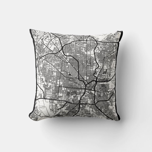 San Antonio USA City Map Cushion (Front)