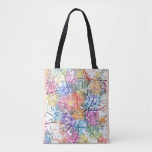 San Antonio USA City Map Tote Bag