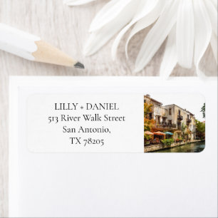 San Antonio Watercolor Return Address