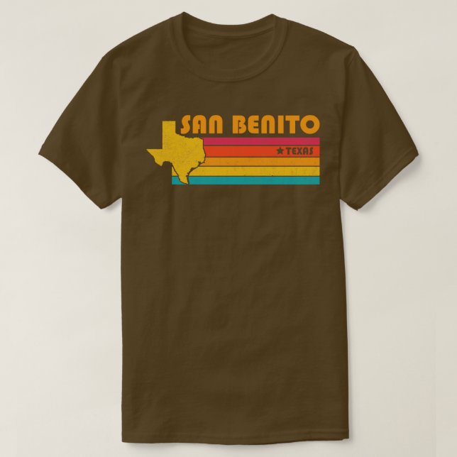 San Benito Texas Vintage Distressed Souvenir T-Shirt (Design Front)