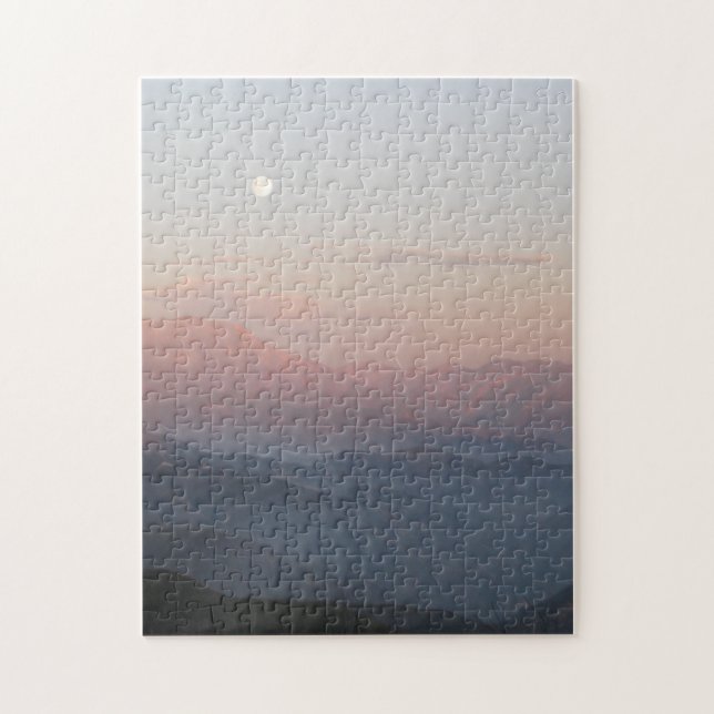 San Bernardino Mountain Moonrise Jigsaw Puzzle (Vertical)
