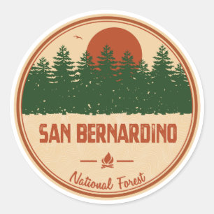 San Bernardino National Forest Classic Round Sticker